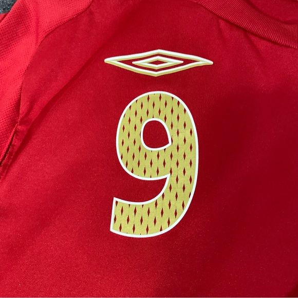 Umbro England Rooney #9 Jersey Official Umbro Product Size X-Large - Picture 9 of 10
